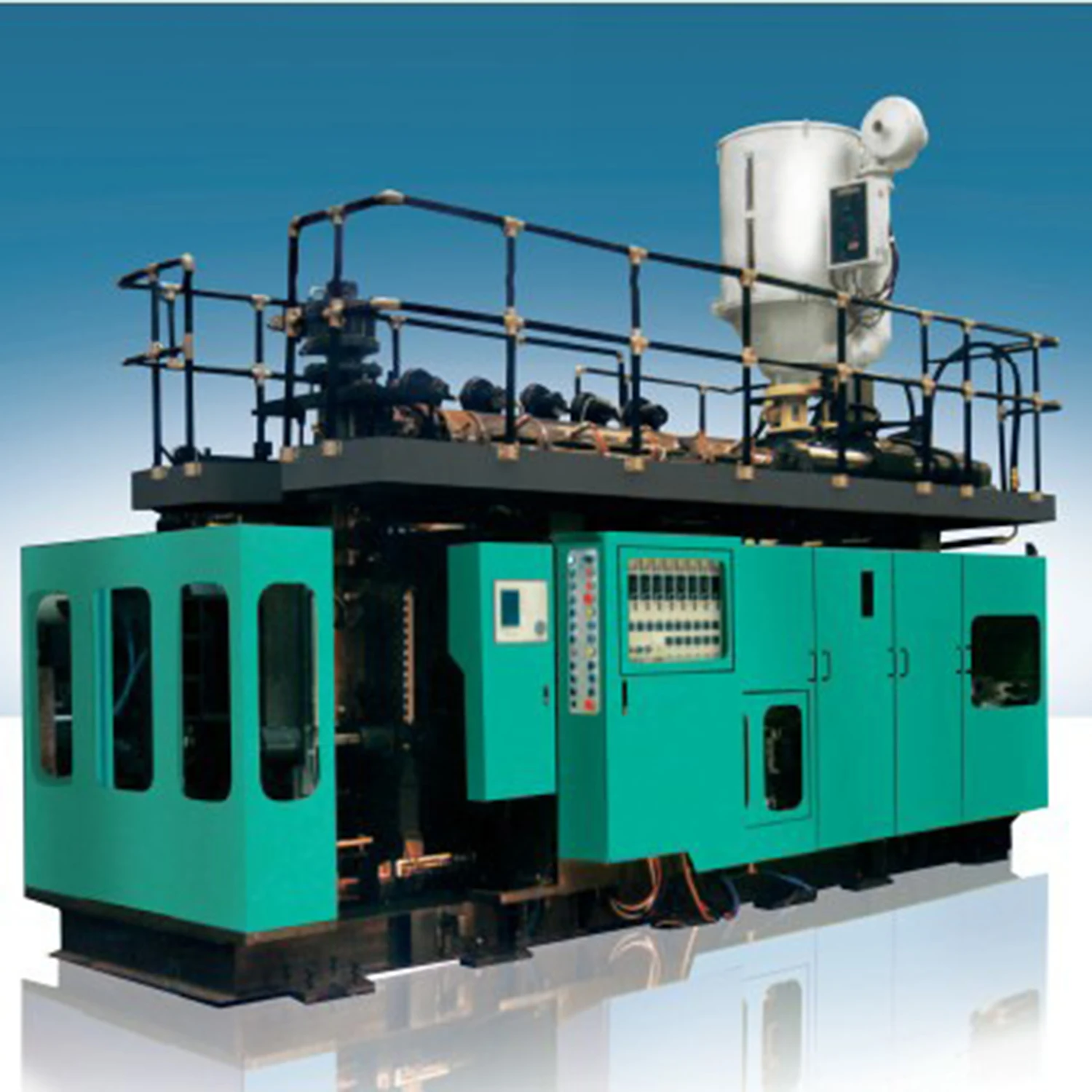 
Stacked barrel Extrusion blow molding machine 