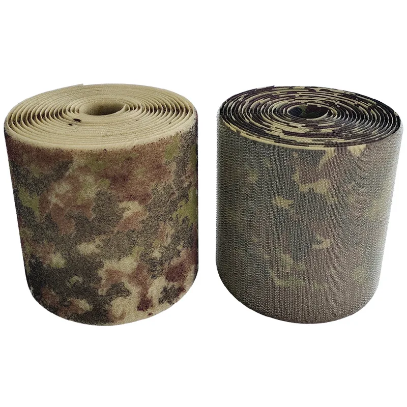 Soft Nylon Camouflage Velcro Hook And Loop 2 inchwide Hidden Style Custom Color