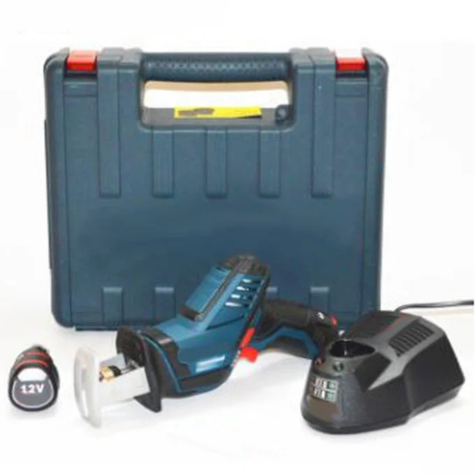 Cordless Reciprocating Saw with LED include 1pcs Wood Saw Blade and 1pcs Metal Saw Blade GSA12V-Li