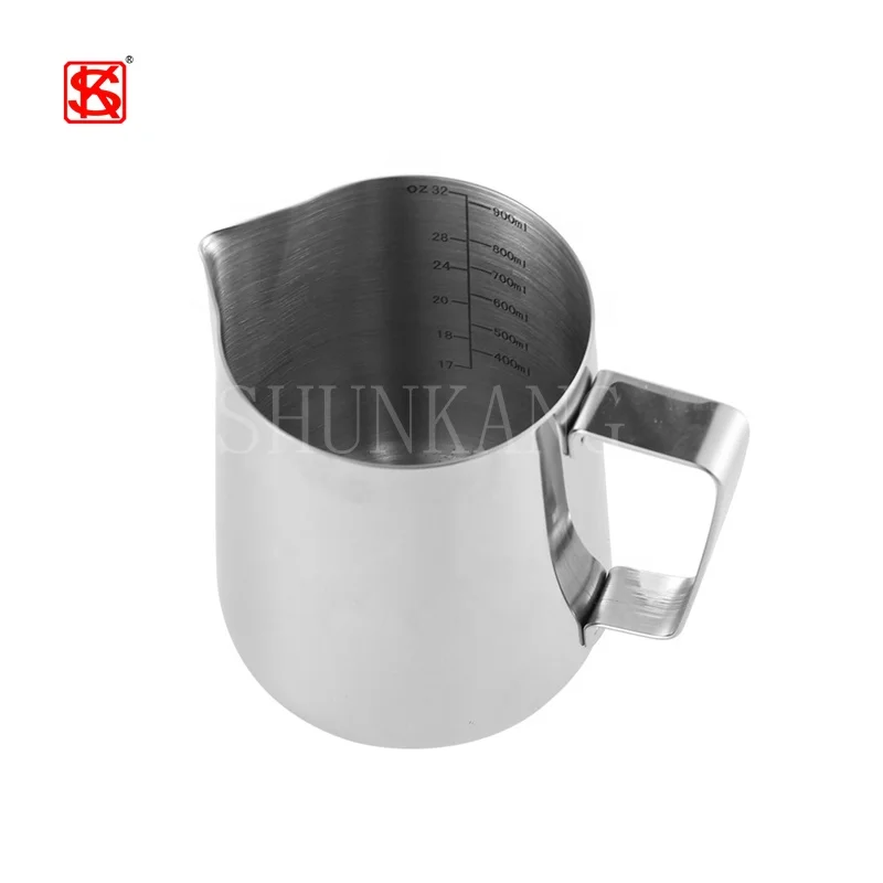 Stainless Steel Pointed Mouth Pitcher Milk Tea Bubble Pot Cup Fancy Milk Frother Hotel Coffee Garland Tool