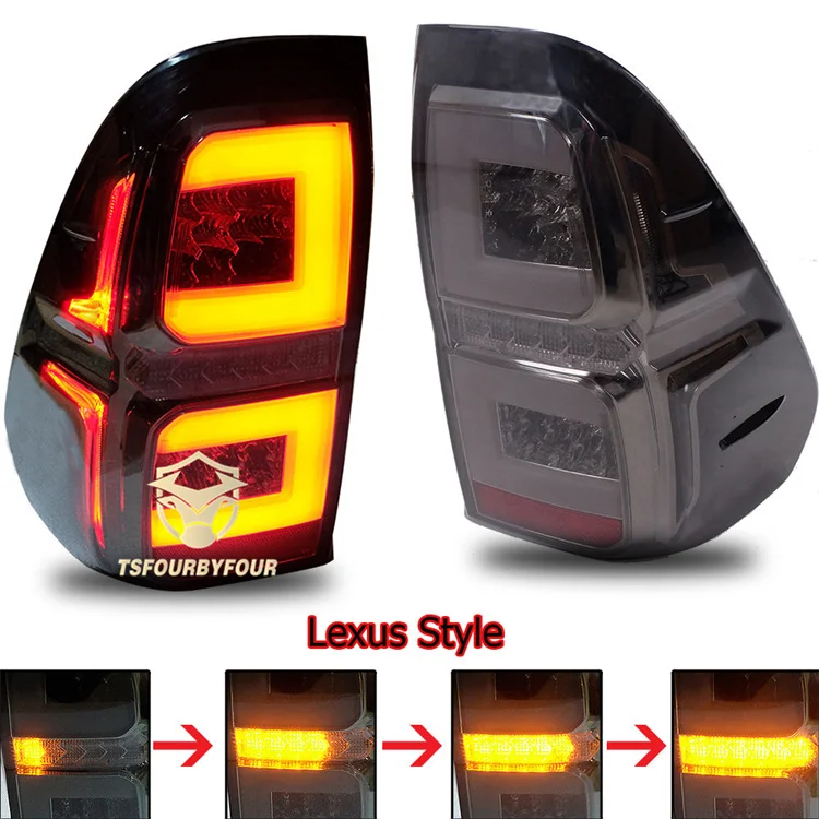LED Tail Light For 2016 2018 2021 Hilux Revo 2022 Rocco Rally Rouge Rear Lamp Auto Light Accessories