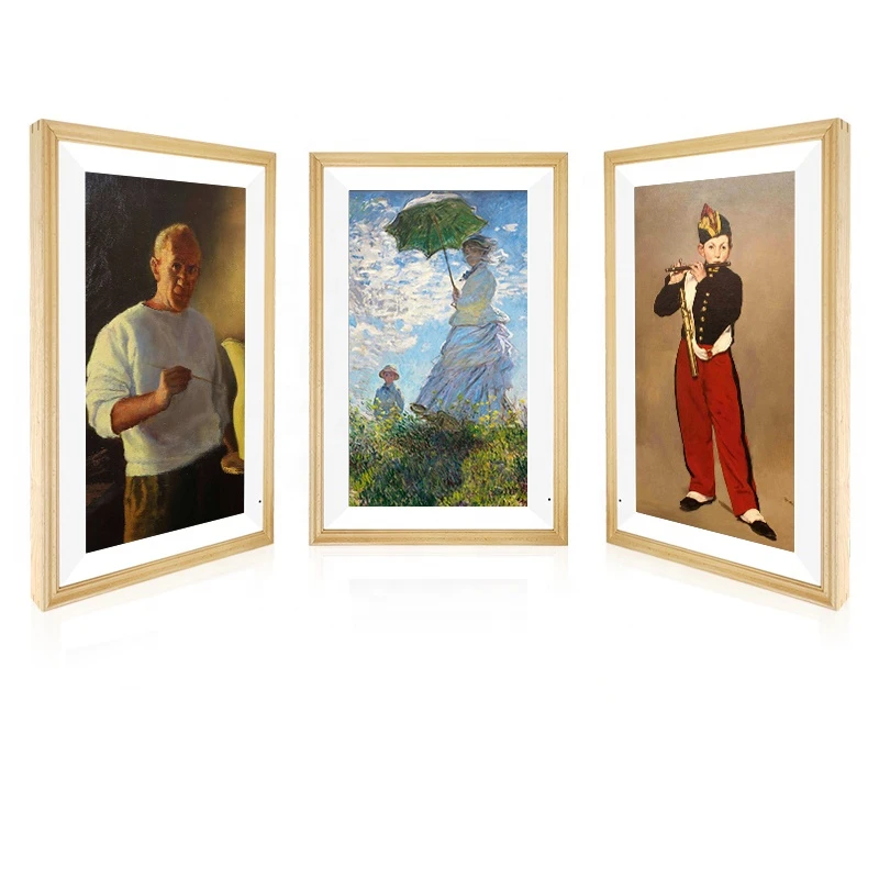 Современная цифровая художественная рамка NFT 32 дюйма, android 9,0 os, фото дисплей, цифровая фоторамка с широким углом обзора