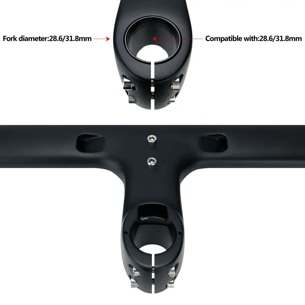 High-end Carbon Fiber T1000 Cycle Handlebar Full Carbon Fiber Bicycle Integrated Handlebar For Road Bike