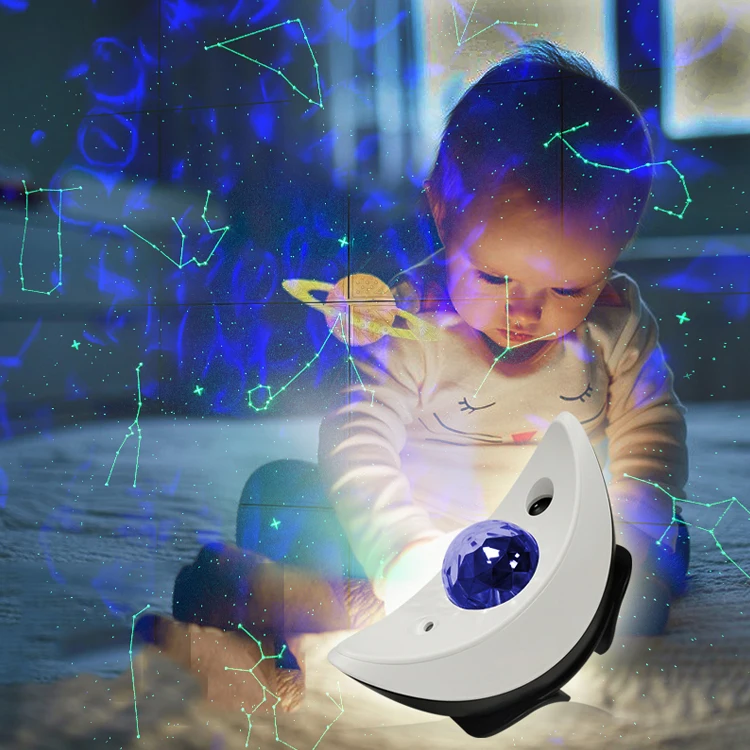 Starlight, with 12 constellations and storybooks, Bluetooth, remote control, 10 color water pattern, night lights