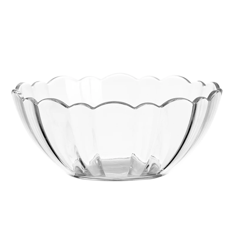 Transparent Acrylic Salad Bowl Large Crystal Vegetable Bowl High-Temperature PC Modern Wedding Party Commercial Restaurant Use