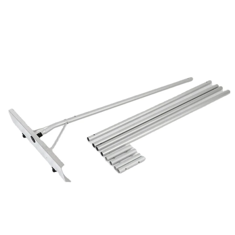 Aluminum Blade Roof Rake with Roller Wheels Snow Off House