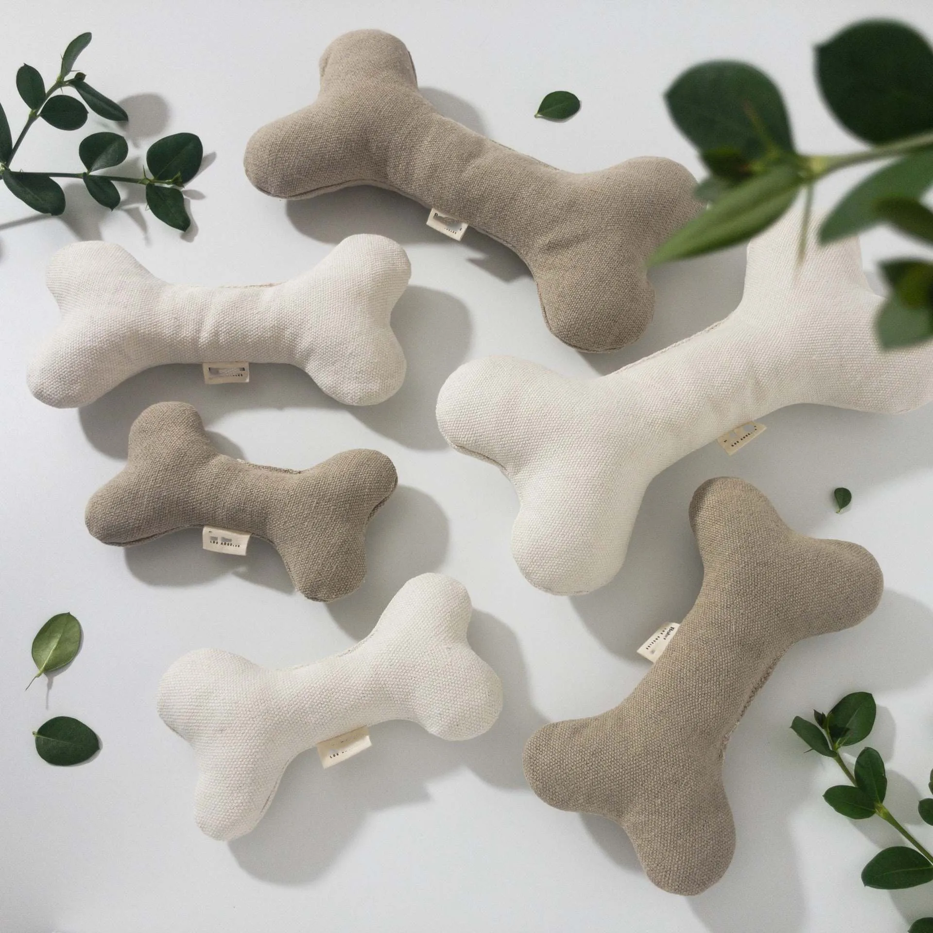 Custom Bone Shape Felt Dog Toys Tear-resistant Dog Teething Toys Zhejiang Training Interactive Rope Knot Bones Plush Unisex