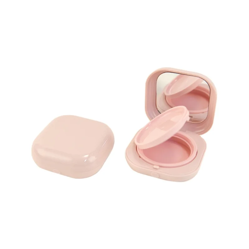 UV coating glossy bb cc cream compact powder case empty square air cushion foundation makeup container