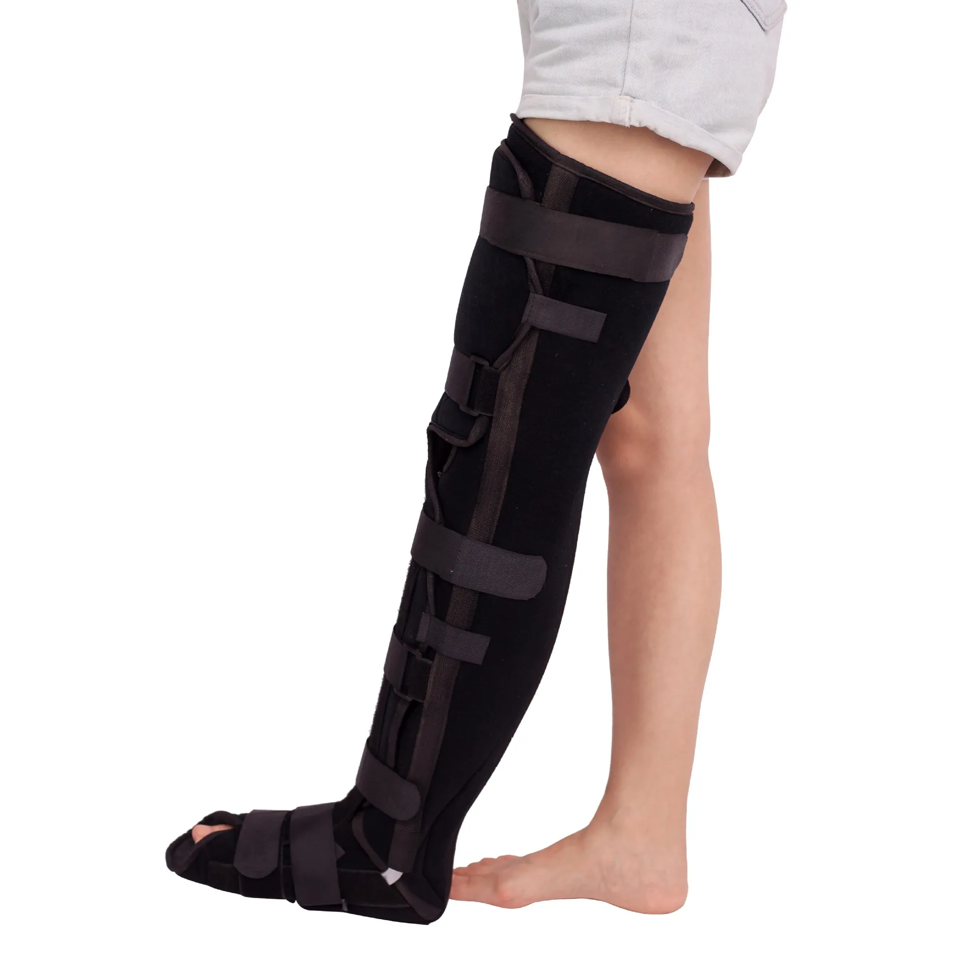 Comfortable Adjustable Leg Knee Stabilizer Support Guard Orthosis Knee Immobilizer Brace for Adult