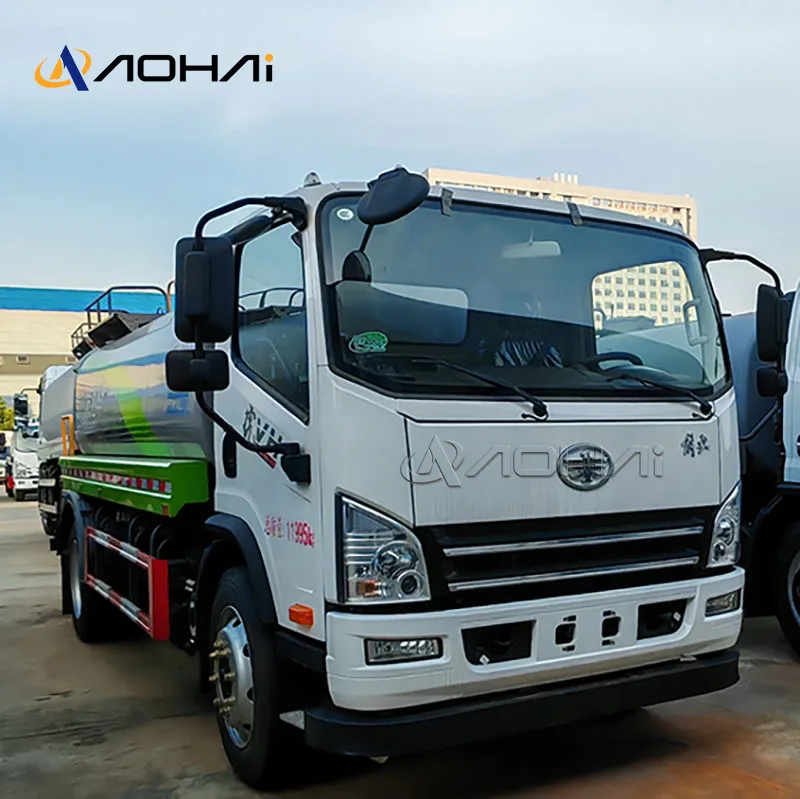 Excellent FAW Water Tank Fire Fighting Truck 4X2 8 Ton Water Sprinkler Tanker Truck For Sale