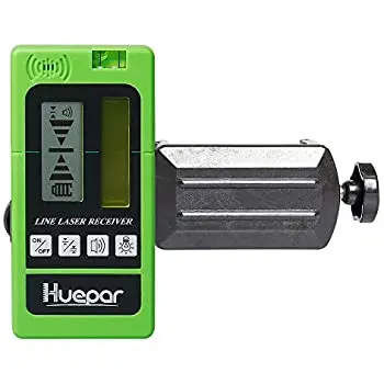 Huepar LR-5RG двухсторонний ЖК-дисплей с подсветкой для лазерного уровня, приемника лазерного уровня с красным и зеленым лучами