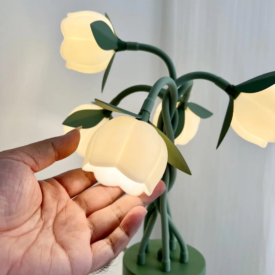 LED Flower night table light for home living room artificial flower touch table decoration birthday holiday party wedding room