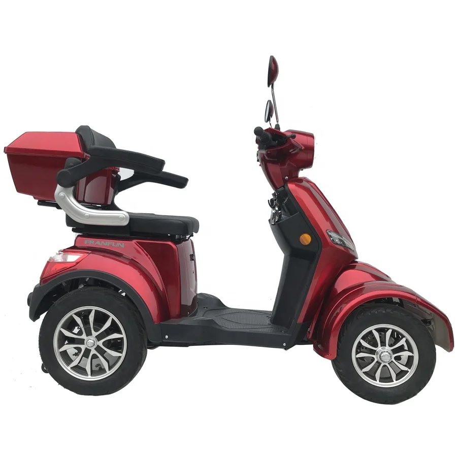 Easy handling 60V battery power senior citizens 4 wheel electric scooter motor mobility