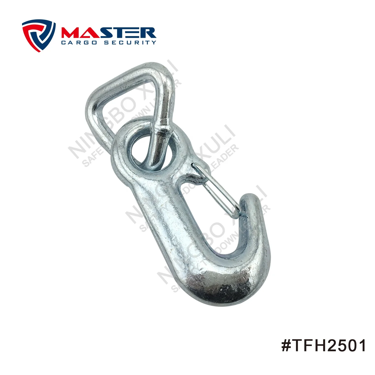 Xuli 25mmx2500kgs Forged Hook with D Ring for Cargo Lashing