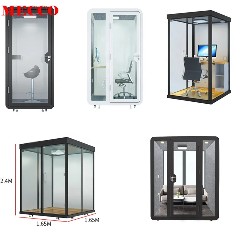 Office Furniture Silent Piano Booth Recording Room Acoustic Booth Movable Meeting Offical Pod Phone Soundproof Offical Booth