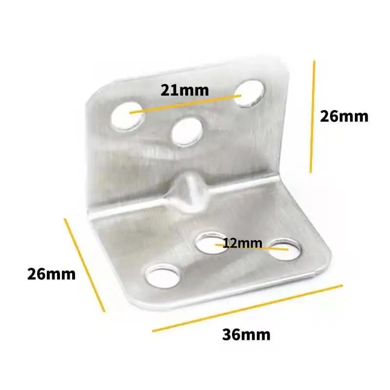 Wholesale stamping parts angle corners brackets metal bracket brace stainless steel corner bracket