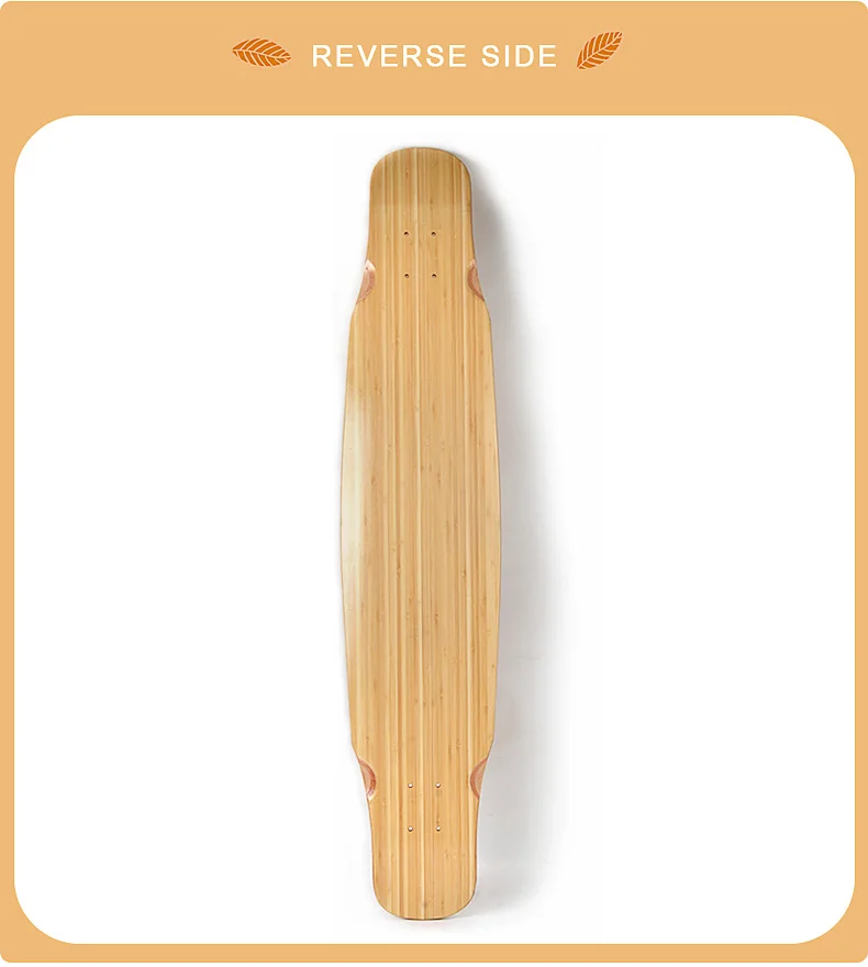 Wholesale canadian maple veneer blank bamboo OEM epoxy skateboard longboard deck