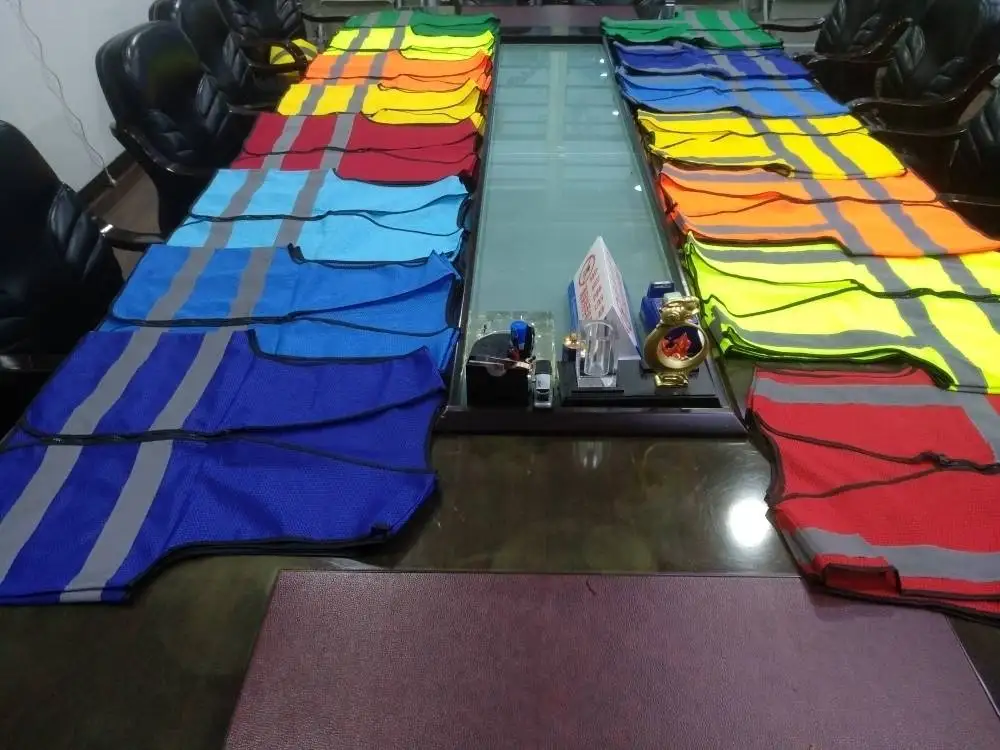 cycling uniform Horse riding safety vest cn reflective polyester clothing High visible low price factory custom reflect vests