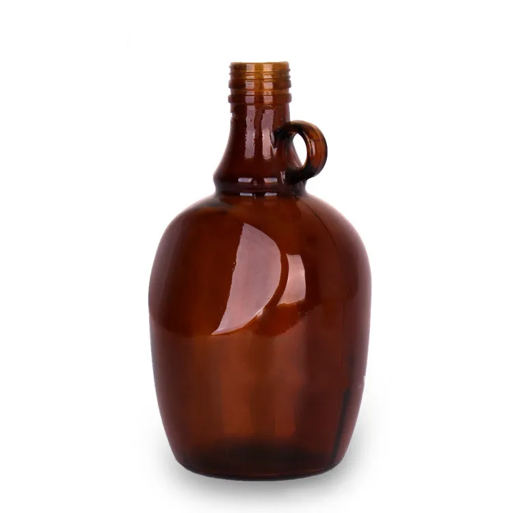 1 Gallon Amber Color Screw Top Glass Jug Wine Jug for Home Brewing Wine Beer