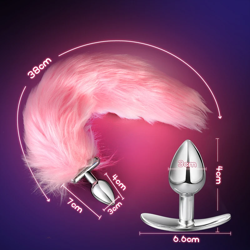 2021 New bdsm Shapeable Detachable LED Cosplay Fox Tail Anal Butt Plug but plug with Tail for anal sex toys