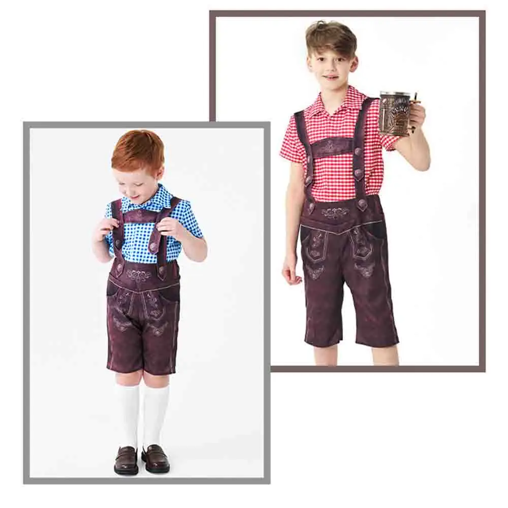 German Halloween Party Overall Bavarian Traditional Festival Men Oktoberfest Costume