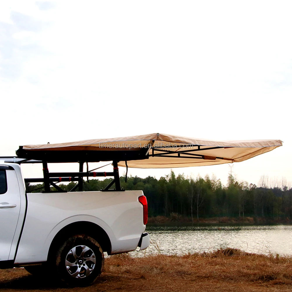 High Quality Extended 270 Degree Awning Speed Fan  Speed Open Rod Free Outdoor Road Camping Trip Car Side Tent For Camping