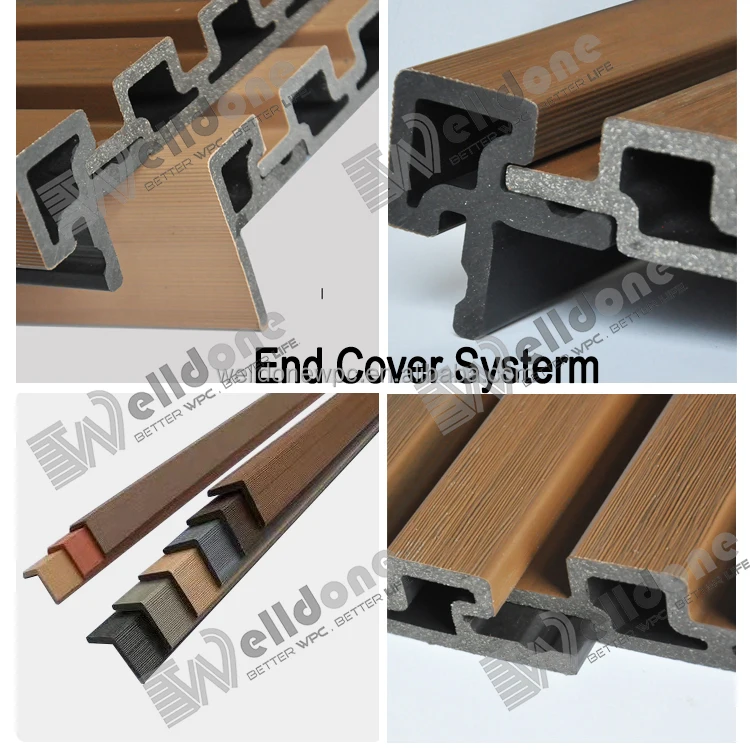 Wpc Wooden Wall Panel Interior Waterproof Outdoor Wall Cladding Panel Outdoor Partition Co-extrusion Wpc Wall Cladding