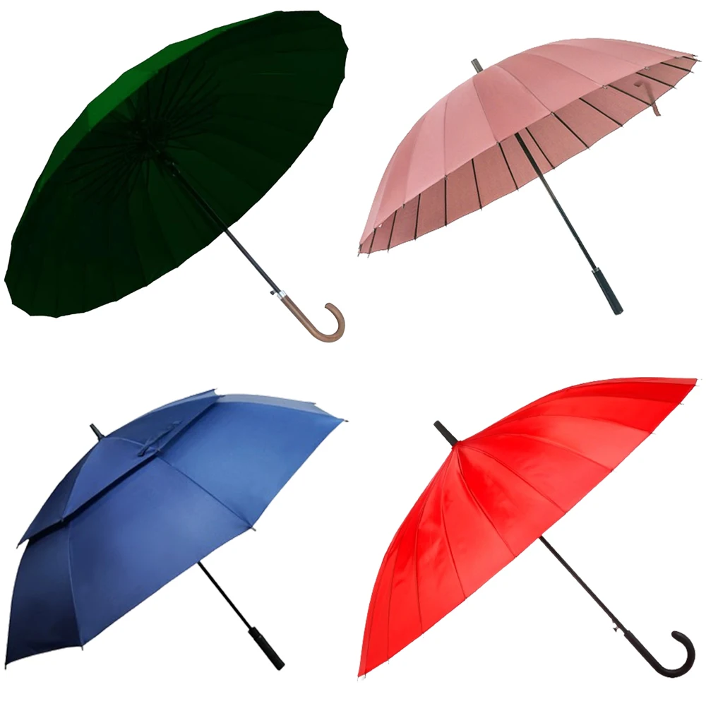 Promotion Gifts Business Straight Large,Size Umbrellas Double Canopy Black Red Grey Golf Umbrella Custom with Logo Prints/