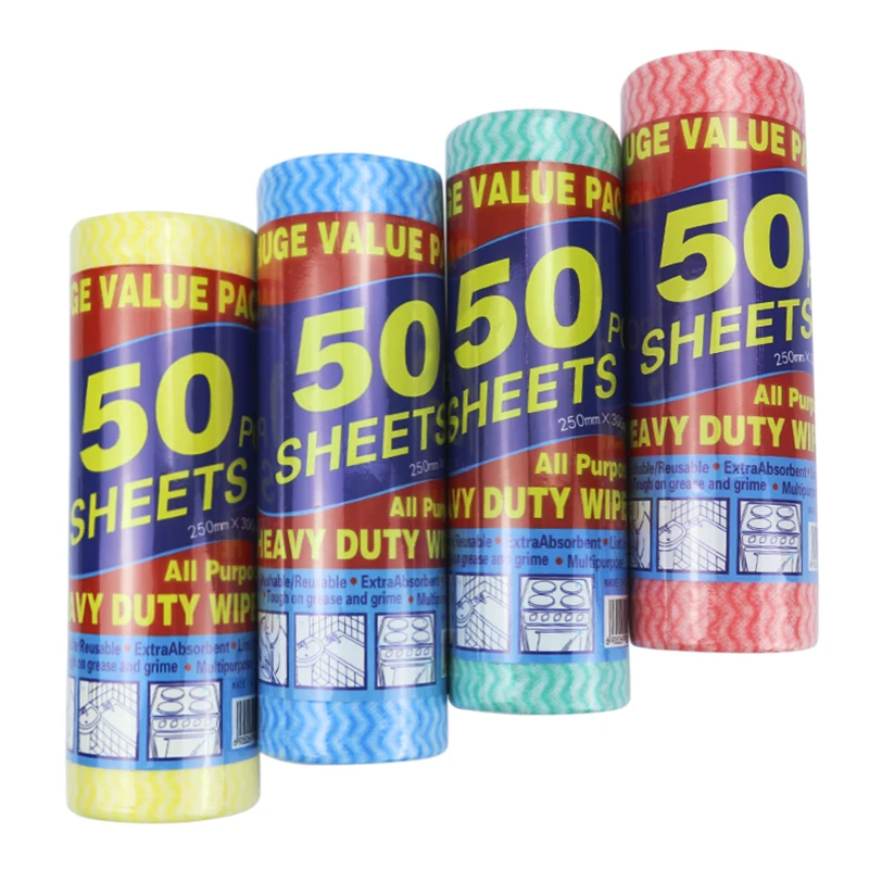 spunlace nonwoven fabric rolls microfiber glasses  floor household cleaning cloths kitchen towel