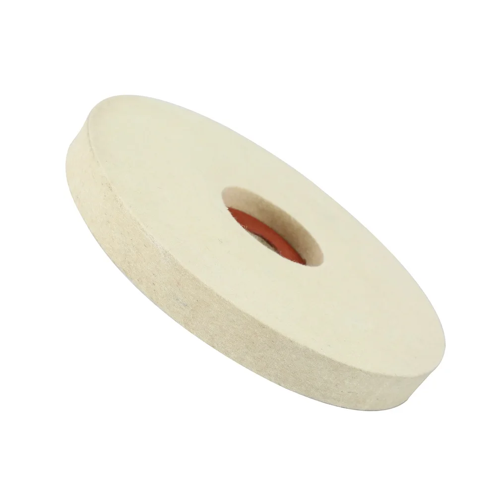 7 Inch 180 mm Wool Felt Polishing Wheel Felt Buffing Wheel  with red vulcanized support  for Polishing Marble  Stone