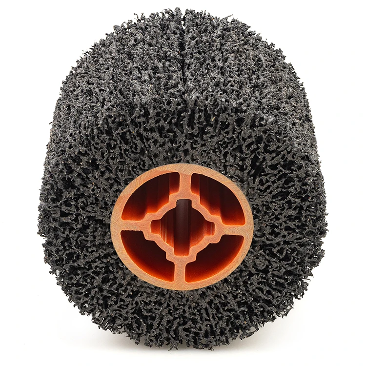 Wire Drawing Polishing Burnishing Wheels Poly Strip Abrasive Disc Wheel Roller Wheel Clean Remove Paint Rust Oxidation