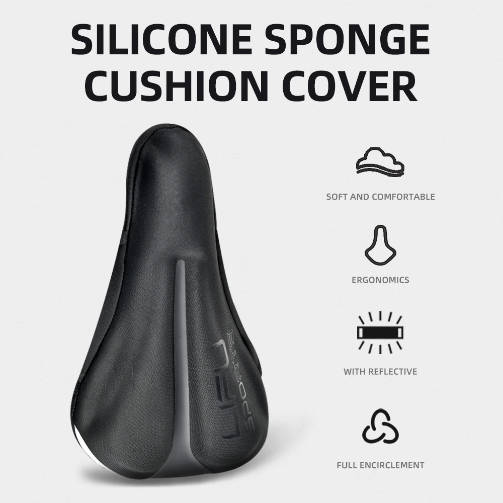 Bicycle cushion cover mountain bike thickened 3D seat cover riding equipment accessories comfortable saddle cushion