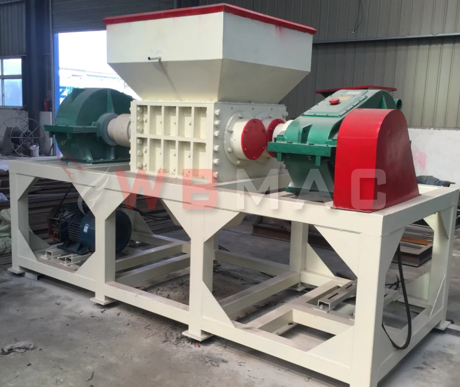 Twin shaft waste tire plastic pipe recycling shredder Multi-functional shredder for scrap iron scraps