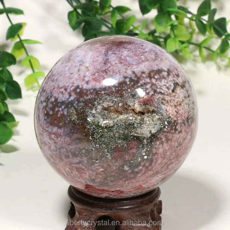 Wholesale Customized Size Natural Ocean Jasper Crystal Ball Healing Sphere