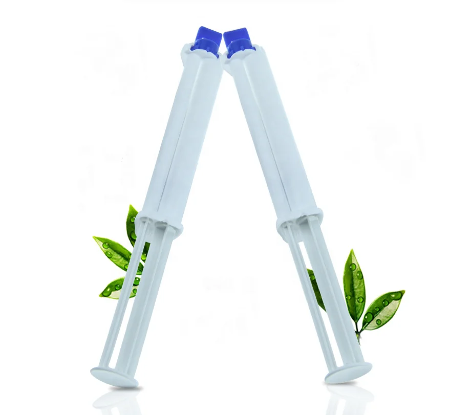 New dental to whiten CE 35% hp professional peroxide pap gel teeth whitening kits dual barrel syringe
