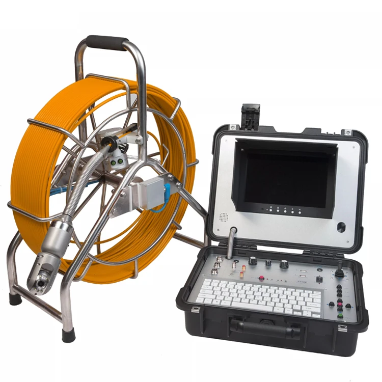 pipe inspection camera sewer camera pipe inspection with locator with 60m cables deep meter counter