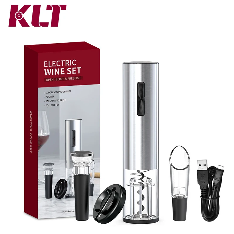 Xiaomi Manufacturer Stainless Steel Electric Corkscrew Wine Bottle Opener