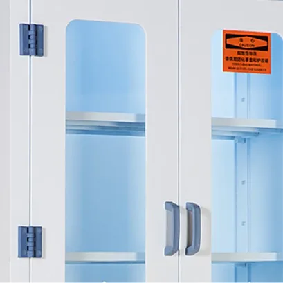 Laboratory equipment chemical acid base cabinet PP material strong acid and alkali storage cabinet steel medicine cupboard