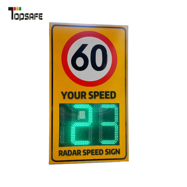 aluminum traffic portable radar speed meter with electricity