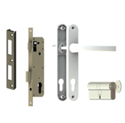 Door lock handle set