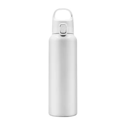 Wholesales insulated stainless steel thermos flask water bottle / thermos vacuum flask with Handle and Carabine