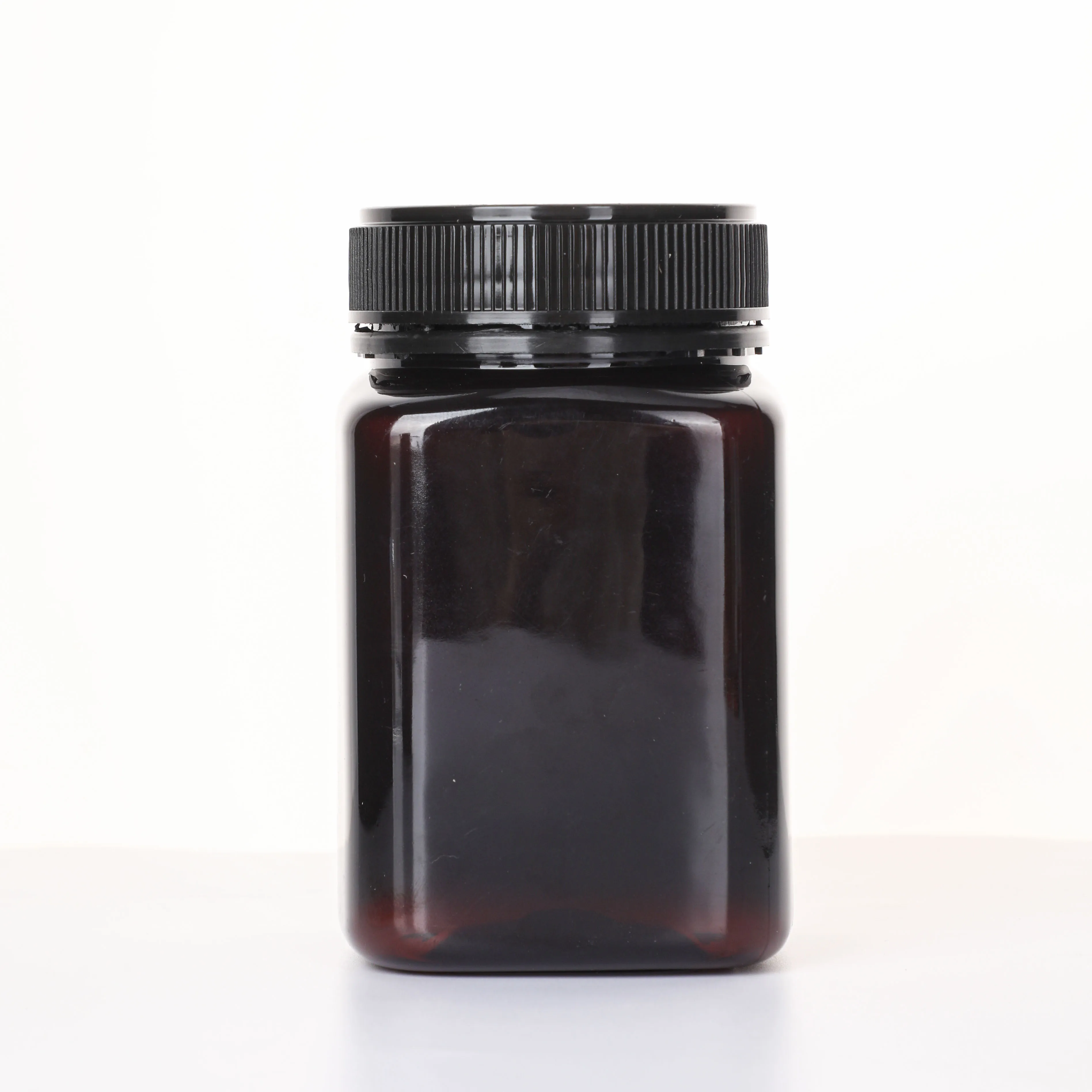 Wholesale 1000g 1kg Square Shape Bottle Wide Mouth Transparent Plastic Jam Honey Jar With Lid