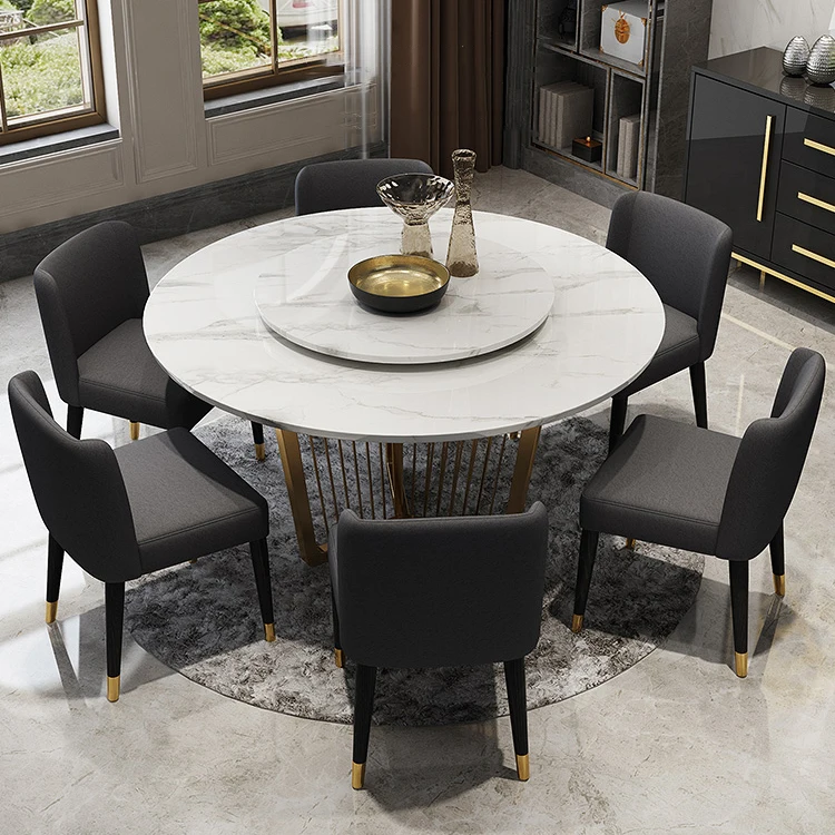  New design best dining room table chair price list of Stainless steel Golden Metal