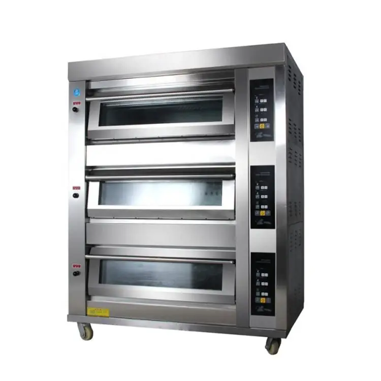 3 deck bakery oven ,bakery deck ovens( 3 decks 6 trays, MANUFACTURER LOW PRICE)