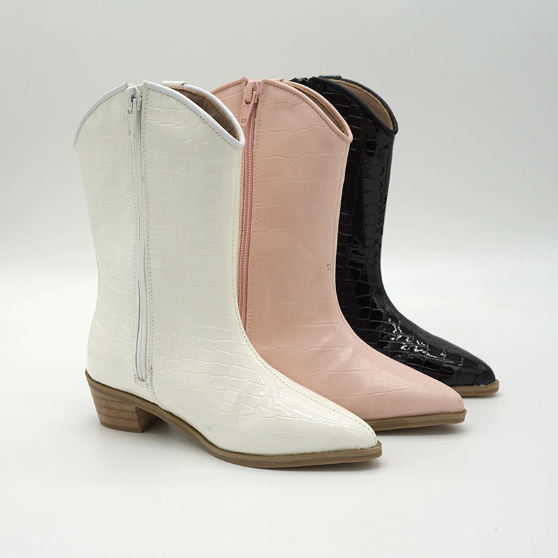 INS Popular Children Autumn Winter Fashion Boots Sexy Little Girls Cusp High Heeled Toddler Baby Girl Keen High Boots