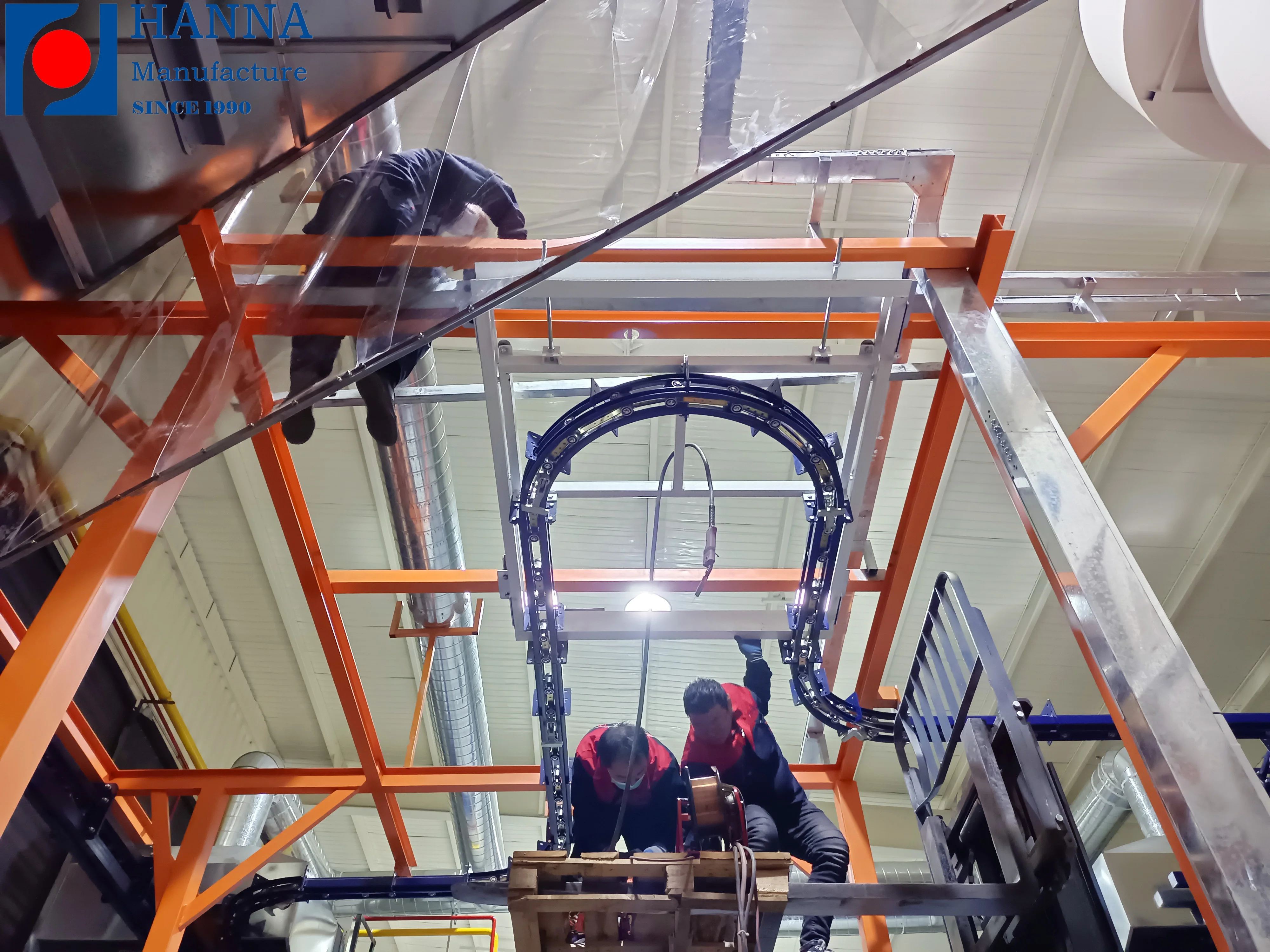 30+ Year Experience Powder Coating Line Manufacturer for Metal Racks/Shelf/Tray