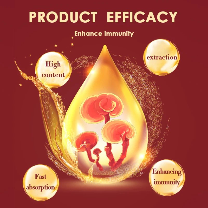 YILING Organic Ganoderma Lucidum Spore Oil Soft Capsule Boost Immunity  Triterpenes Supporting Ingredients