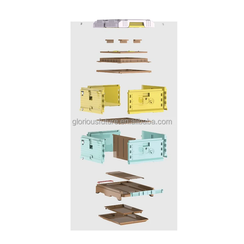 Beekeeping Langstroth Beehive Best price 2 layers 10 frames Plastic bee hive