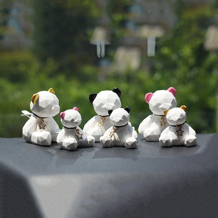 Scented Ceramic bear Shaped Aroma Diffuser Car decoration air freshener aroma scented gypsum scented clay