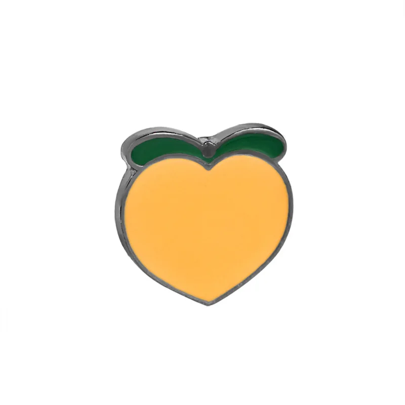 Cartoon summer style Interesting fruit series Watermelon banana Alloy drip oil brooch Student denim clothing accessories